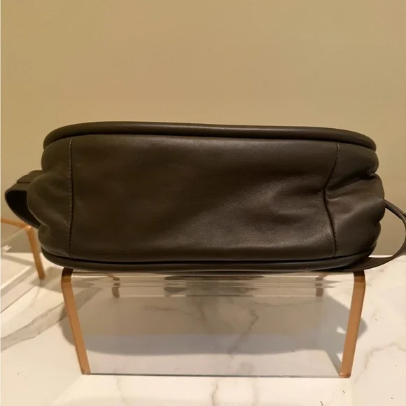 Medium Sheepskin Pasticcino Bag. Dark Green - Picture 2 of 8